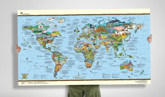 bucketlist map, 10 Valentine’s Day gifts for guys